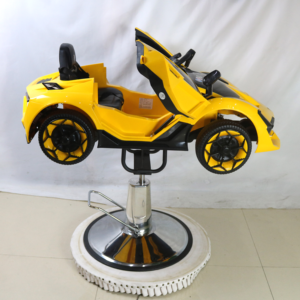 Fauteuil de coiffure enfant populaire sur internet, <span class=keywords><strong>chaise</strong></span> de coiffure pour enfants en PVC, design moderne, pivotante et réglable en hauteur, pour salon de coiffure - Product Image 1