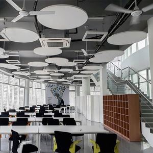 Panneaux suspendus en usine <span class=keywords><strong>plafond</strong></span> acoustique hexagonal en fibre de verre <span class=keywords><strong>faux</strong></span> <span class=keywords><strong>plafond</strong></span> en nuage <span class=keywords><strong>pour</strong></span> bureau ouvert - Product Image 5