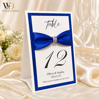 Cartes de menu/de nom de table/de place personnalisées faites à la main en carton doré imprimé pour mariages, baby showers, anniversaires et événements