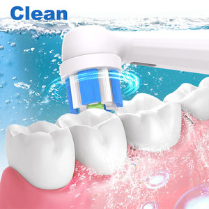 Cabezal de cepillo de dientes eléctrico compatible con <span class=keywords><strong>Oralb</strong></span> <span class=keywords><strong>IO</strong></span> Series, Limpieza Profunda, paquete de 4 cabezales de cepillo de dientes <span class=keywords><strong>Io</strong></span> con patente - Product Image 2