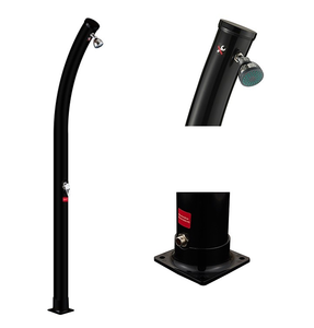 Douche solaire extérieure 20L, colonne de douche incurvée en ABS et <span class=keywords><strong>PVC</strong></span>, chauffée par l'énergie solaire, pour <span class=keywords><strong>piscine</strong></span>, jardin, plage, cour arrière, spa - Product Image 2