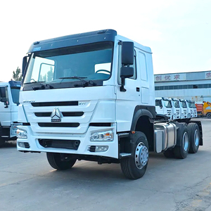 Tracteur SINOTRUK HOWO à conduite à droite, double essieu arrière, pour le transport de matériaux miniers, 6X4, <span class=keywords><strong>Euro</strong></span> 3, camions tracteurs d'occasion - Product Image 2