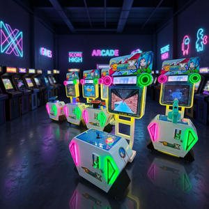 เครื่องเกมยิงปืนอาร์เคดแบบหน้าจอ 17 นิ้ว สำหรับผู้เล่นคนเดียว ยี่ห้อ Space X – เครื่องเกมจำลองเชิงพาณิชย์แบบหยอดเหรียญ - Product Image 5