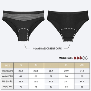 LYNMISS Bragas Menstruales Personalizadas XXL de Bambú SIN PFAS, Pantalones Menstruales de Bambú, Culotte Menstrual para Niñas - Product Image 4