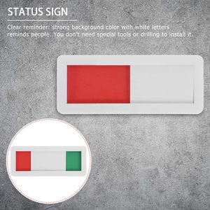 Letrero de Privacidad para Puerta Corredera, Indica Si la Habitación Está Vacía o Ocupada, Rojo y Verde, Sin Palabras, para Conferencias - Product Image 4