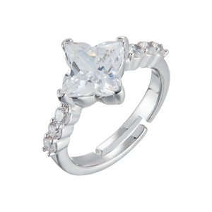 Star Shaped <b>Adjustable</b> <b>Ring</b> With Micro Set Zircon Stones Fashion Jewelry Gift For Index Finger - Product Image 5