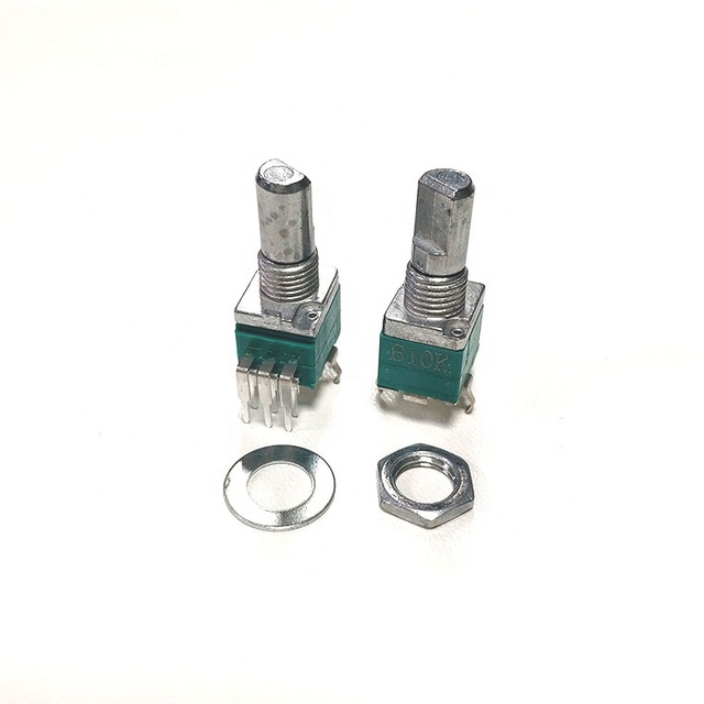 High Quality 9mm 1k 5k 10k 20k 50k 100K Ohm Dual 6-pin Stereo Rotary Remote Control Potentiometer