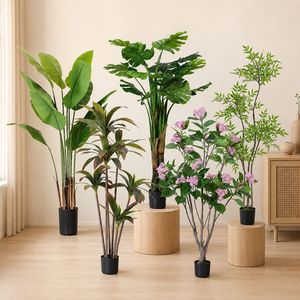 Arbre artificiel Dream Castle 150-160cm, plante verte décorative d'intérieur, grande taille, simulation pour la décoration de la maison et du bureau - Product Image 1