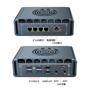 Hot selling <strong>4</strong> Lan mini router pc i7-1265U I5-1235U 4x i226 LAN 2.5G HD DP DDR4 max 64GB industrial <strong>Computer</strong> Mini host PC Server - Product Image 6