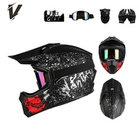 Casque de moto DOT transfrontalier tout-terrain pour la course et le VTT, en ABS, respirant, universel quatre saisons, coloré et stylé
