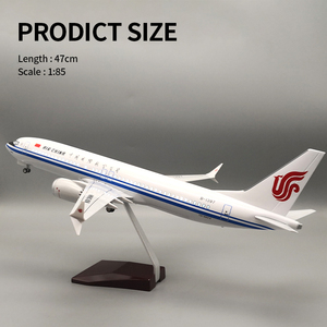 Máy bay mô hình máy bay 1:85 mô hình máy bay với ánh sáng b737max Dubai hãng hàng không 47cm Máy bay mô hình Boeing - Product Image 3
