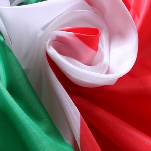 Tela de poliéster semielástica de color rojo, verde y blanco, para Bandera de Iran, Italia y México - Product Image 6
