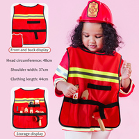 Jeu de simulation pompier jeu de rôle ensemble de jouets en bois lutte contre l'incendie jouets éducatifs pour les enfants