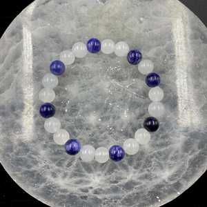 Bracelet DAISY xiaod, bleu, saphir de mer, améliore la patience, apaise les émotions et aide à maintenir une esprit serein. C - Product Image 2