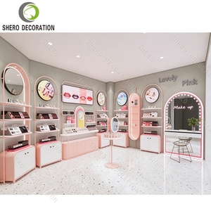 Vitrine murale pour cosmétiques, armoire d'exposition rétroéclairée, étagère pour salon de beauté, présentoir personnalisé pour produits de soin de la peau - Product Image 2