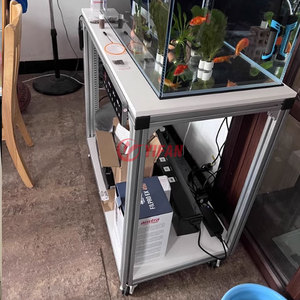 Grosir Aksesori akuarium dudukan akuarium tangki ikan, rak penyimpanan bingkai aluminium profil T tangki ikan - Product Image 3