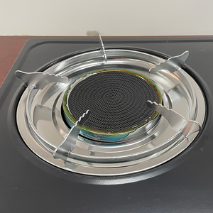 Estufa de Gas de Doble Quemador Antiadherente Negra de Clase B de Bajo Consumo para Uso Doméstico, Instalación de Mesa - Product Image 3