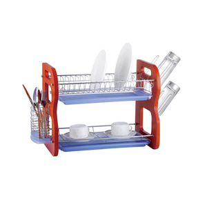 High Durability Removable Expandable Evaporation Drying Dish Rack With Cutlery Basket For The Sink Dish Rack