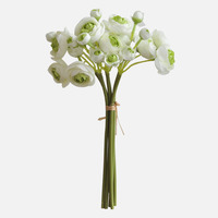 Usine de renoncules artificiels attachés à la main petit bouquet de renoncules en soie pour les demoiselles d'honneur de mariage décoration de la maison fleurs