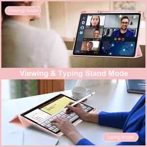 Custodia per Samsung <span class=keywords><strong>Galaxy</strong></span> <span class=keywords><strong>Tab</strong></span> <span class=keywords><strong>S8</strong></span> <span class=keywords><strong>Plus</strong></span>/S7 <span class=keywords><strong>Plus</strong></span> Tablet 12.4 "Cover posteriore trasparente Tri-Fold - Product Image 3