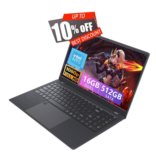 New Brand Laptop 15.6inch Win11 1080P Screen N95 Pc Computer 16gb Ddr4 Ram 512gb Ssd Type C