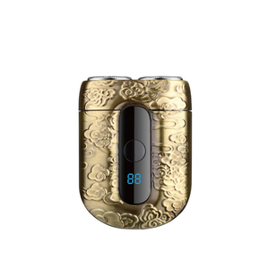 KEMEI Km-t105 Mini Rasoir <span class=keywords><strong>Électrique</strong></span> Haute Vitesse pour Barbe, Bronze Mat, Type C, Affichage LED, Outil de <span class=keywords><strong>Rasage</strong></span> pour Hommes, Têtes Doubles - Product Image 6