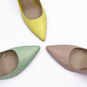 Ultimi all'ingrosso popolare del tallone di cuneo di estate delle signore sandali comfort delle donne degli <span class=keywords><strong>alti</strong></span> talloni Blu albicocca giallo colori - Product Image 4