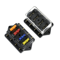 Boîte à fusibles automobile 4 voies 32VDC 100A ATC avec porte-fusibles à lame pour voiture, camping-car, bateau