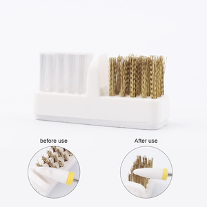 Étui de nettoyage pour embouts de ponceuse à ongles avec couvercle transparent pour le nettoyage des embouts en carbure et en céramique, double brosse colorée - Product Image 5