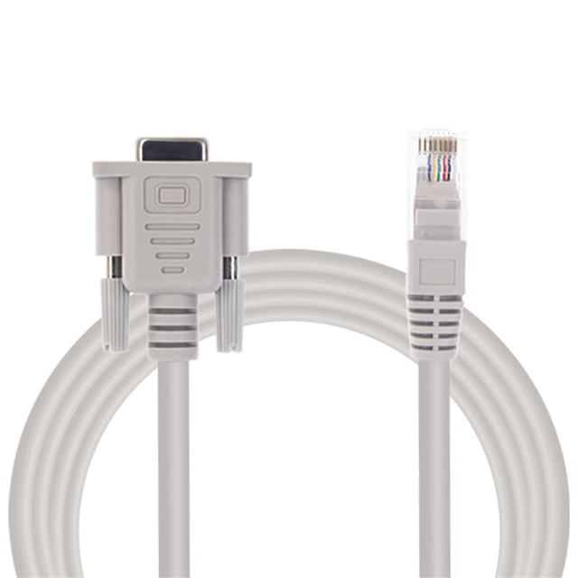 DB9 RS232 to RJ45 COM Cable with Flat Ribbon Cable D-sub 9-pin Serial Computer Cable Assembly