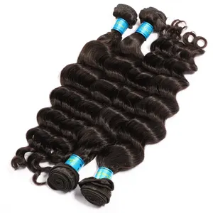 Free Shipping Loose Deep Wave Bundles Brazilian Hair Weave Bundles Natural Color 1/3/4 Bundles Remy Human Hair Extension