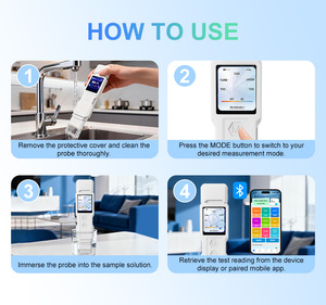 เครื่องวัดคุณภาพน้ำแบบพกพา Kactoily 9 in 1 วัดค่าความขุ่น TDS EC อุณหภูมิ ความเค็ม COD TOC UV275 ความกระด้างของน้ำ - Product Image 4