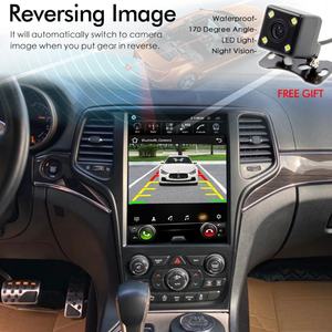 Reproductor Multimedia de Video para Auto con Android 13 y GPS para Jeep Grand Cherokee 2013-2018, Pantalla Vertical de 12.8 Pulgadas, Estilo Tesla, Radio 2 Din - Product Image 3