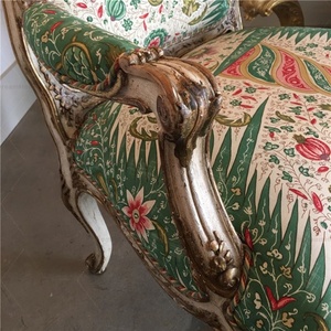 Grand <span class=keywords><strong>fauteuil</strong></span> de style <span class=keywords><strong>Louis</strong></span> XV, <span class=keywords><strong>fauteuil</strong></span> antique en tissu, <span class=keywords><strong>fauteuil</strong></span> français - Product Image 4