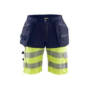 BLAKLADER - 159618118933C52 <b>Hi</b>-<b>Vis</b> <b>shorts</b> with stretch Navy blue/Yellow - EAN 7330509787137 <b>HI</b>-<b>VIS</b> WORKWEAR - Product Image 1