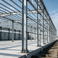 Usine à structure légère en acier ignifuge, atelier industriel durable à ossature métallique pour usine de transformation chimique
