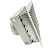 Grille de retour d'air moderne à 30 degrés en aluminium avec amortisseur et adaptateur à lame opposée