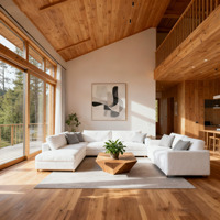 Cabane en bois moderne Maison en kit européenne à ossature en A 3 chambres Cottage personnalisé Maison préfabriquée de luxe Villa