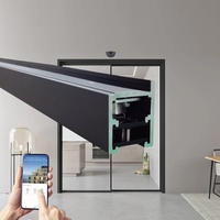 Puerta Automática Comercial Moderna para Oficina y Hotel con Levitación Magnética, Bajo Ruido y Ahorro de Energía
