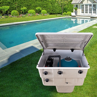 Filtre de piscine enterré, système de filtration pour piscine, pompe, chlore, sable, kit de filtre à sable en fibre de verre pour piscine