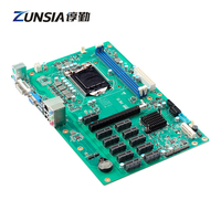 Zunsia OEM GPU Machine industrielle carte mère 6th Gen LGA 1151 B250 jeu de puces 3 * SATA 1 * PCIE 16X/11 * PCIe X1 DDR4 carte mère d'ordinateur