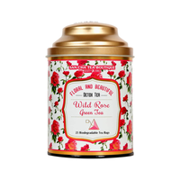 Boîtes en métal rondes personnalisées avec logo imprimé OEM & ODM, hermétiques, de qualité alimentaire, pour thé, café en poudre, couleur beige et rouge
