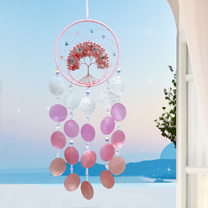 Decoración Colgante de Interior con Árbol de la Vida de Cristal, Estilo Bohemio Moderno Minimalista, Hecho a Mano y con Acabado Arenado, para Dropshipping - Product Image 1