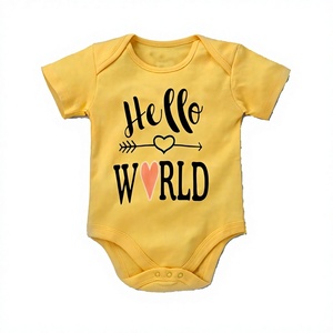Vêtements pour bébés en coton biologique certifié GOTS, vente en gros, barboteuse d'été en bambou, combinaison pour nouveau-né, fabricant exportateur de Tirupur - Product Image 1