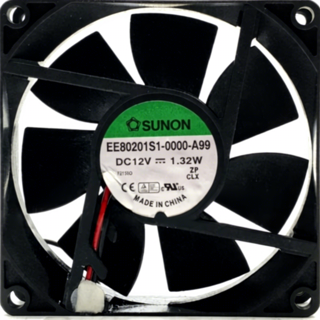 Sunon 8cm Ultra-Quiet Cooling Fan 8020 12V AC Axial Ball Bearing Fan Electric Power ODM Customizable Model EE80201S1-0000-A99