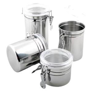 Boîte de conservation hermétique en acier inoxydable pour bonbons, thé, café et sucre, récipient <span class=keywords><strong>alimentaire</strong></span> en métal, boîtes de cuisine - Product Image 2
