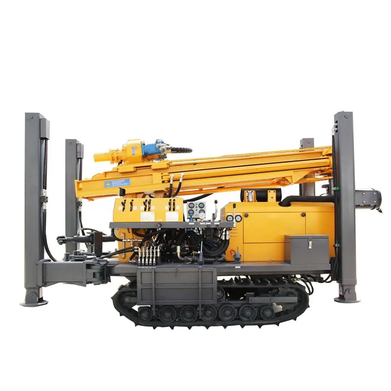 200m 300m 350m 600 Meters Steel Crawler Mounted Rotary Water Well Drilling Rig Machine Mine Drilling