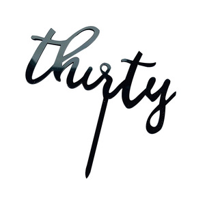 ท็อปเปอร์เค้กอะคริลิค รูปน้ำผึ้งและน้ำหวาน ตัวเลขวันเกิด 16 21 30 สำหรับตกแต่งเค้ก - Product Image 5