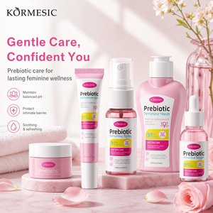 Ensemble de soins féminins prébiotiques Kormesic Private Label, soins intimes pour femmes, gel lavant féminin halal naturel, crème nettoyante douce - Product Image 1