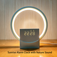 Despertador Multifuncional con Luz de Amanecer, Sonido Blanco, Sonidos de la Naturaleza, Altavoz con Bluetooth, Lámpara LED y Alarma